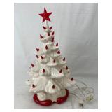 Vintage Ceramic Lighted Christmas Tree