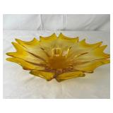 Mid Century Blown Art Glass Bowl