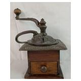 Antique Wooden Coffee Grinder
