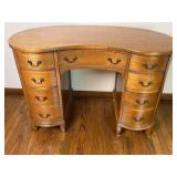 Vintage Kidney Shaped Writing Desk