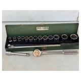 Vintage S-K Tools 1/2" SAE Socket Set