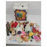 Group Barbies, Clothes, Case, GI Joe, etc.