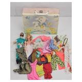 Barbie & GI Joe, Case, and Assorted Clothes