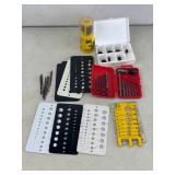 Assorted Drill Bits and Measuring Tools