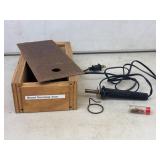 Vintage Electric Wood Burning Iron Kit