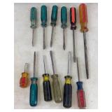 Vintage Mixed Screwdriver Tool Lot