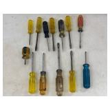 Vintage Mixed Screwdriver Tool Lot