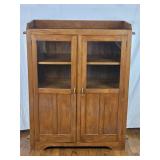 Antique Mission Style Oak Cabinet 47x39x15