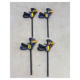 Set of 4 Irwin Quick-Grip Clamps