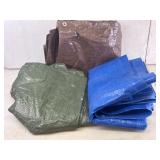Assorted Heavy-Duty Tarps, Lot of 3