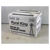Rural King SAE 30 Motor Oil Case (12