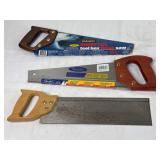 Lot of 3 Hand Saws: Stanley & Marples