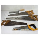 Assorted Vintage Hand Saw Collection