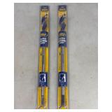 2 IRWIN Speedbor Max Speed Auger Bits