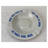 Vintage St. Pauli Girl Beer Advertisement Ashtray