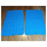 Two Faribo Wool Blankets, 56" x 35"