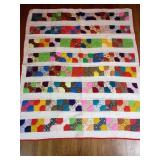 Vintage Multi-Color Patchwork Quilt