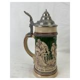 Vintage German Relief Beer Stein