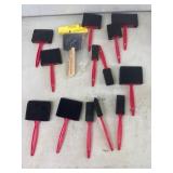Assorted Foam Paint Brushes, Lot of 14