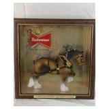 Vintage Budweiser Clydesdale Sign