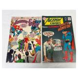 2 DC Comics: Action Comics No. 358 and Inferior