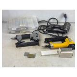 Assorted Pneumatic Nailers and Staples