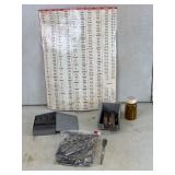 Assorted Machinist Drill Bits and Taps