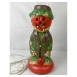 Vintage Ceramic Light-Up Scarecrow