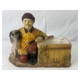 Inarco Hunter with Spaniel Dog Planter