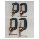 Set of 4 Olympia 3-Inch C-Clamps