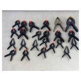 Assorted Spring Clamps, Large Lot