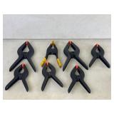 Set of 7 Spring Clamps