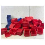 Assorted Plastic Storage Bins