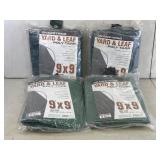 4 Pack Yard & Leaf Drawstring Tarps