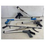 Lot of 4 Assorted Reach Grabber Tools