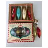Vintage Glass Christmas Ornament Lot