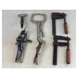 Assorted Vintage Vise-Grip and Bar