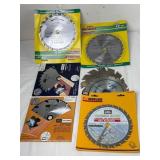 Assorted 7 1/4" Circular Saw Blades