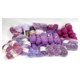 40+pc YARN Skeins, Multi Colors, Purples