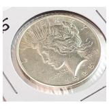 1925 PEACE Silver $1 One Dollar Coin
