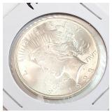 1923 PEACE Silver $1 One Dollar Coin