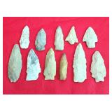 11ct Native American Indian Arrowhead Points