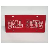 BALL STATE University Mirrored License Plate