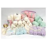 45+pc YARN Skeins, Pastel Baby Colors