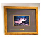 Terry Redlin CLEAR VIEW Oak Framed Geese Print