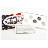 2001 Platinum Edition 5 State Quarter Set