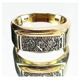 10K GOLD size 8.25 Diamond RING 3.75 grams