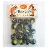 LIL Black SAMBO 10 cent Yellow Jacket Marbles Pack