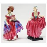 2) Royal Doulton Porcelain Women Figurines