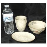 3pc LENOX Tulip, Serenade Soap Tray Cup, Bowl